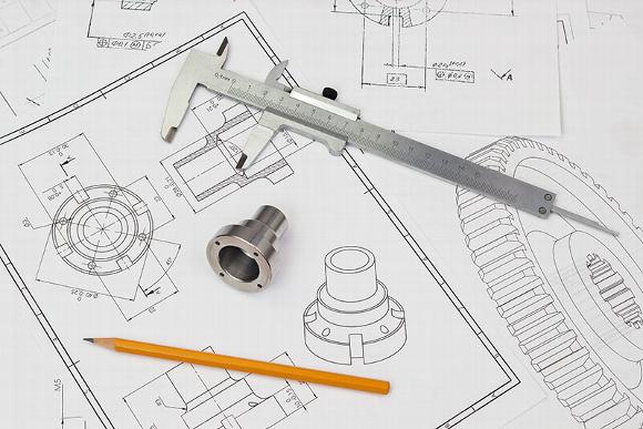 Engineering parts drawings